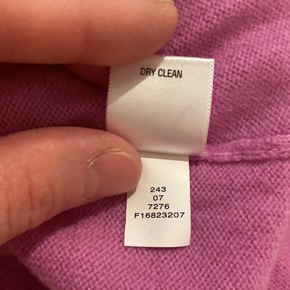 Isaac Mizrahi Women’s Lilac Purple Turtleneck Sweater/Dress Ribbed Cashmere Sz S - Picture 11 of 13